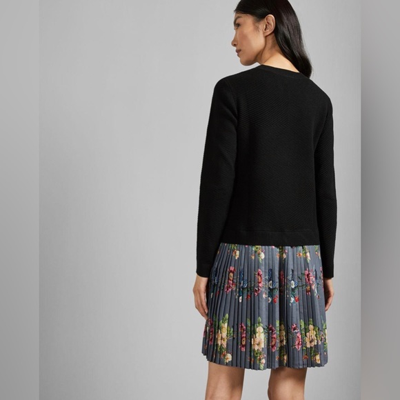 Ted Baker IZITAA Oracle pleated sweater dress- size 0 - Picture 6 of 6